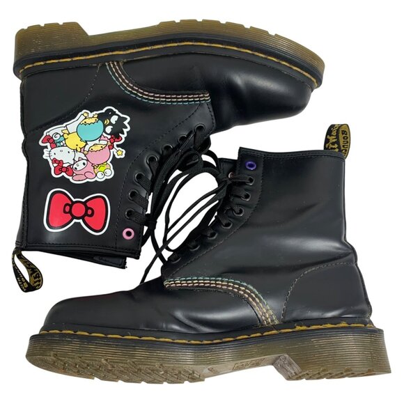 Dr Martens LIMITED EDITION Jadon Hello Kitty 60th Anniversary Womens SZ 7 - Picture 4 of 10